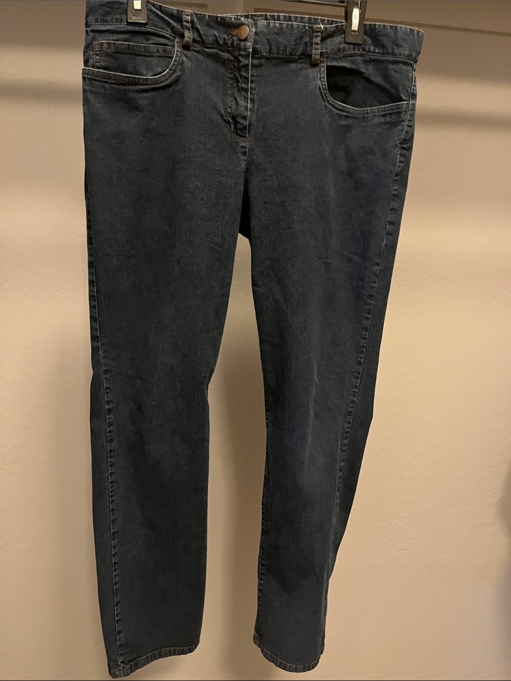 Eileen Fisher Women's Straight-Leg Jeans in Dark Blue